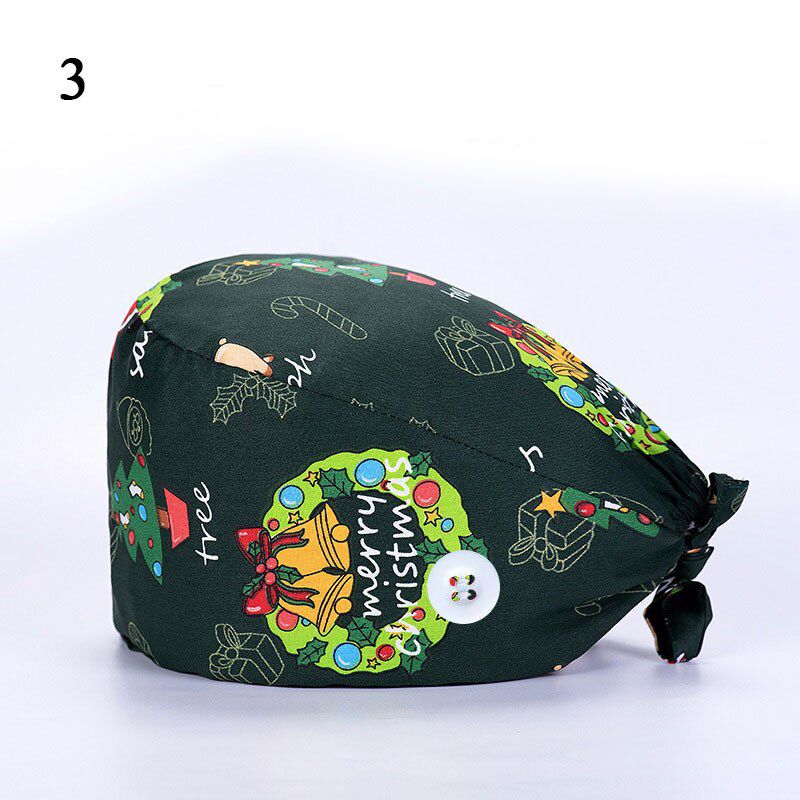 Unisex Cotton Adjustable Pet Work Hats Dust Cap Nursing Cap Elastic Beauty Hats Beauty Salon Pet Scrubs New Baotou Hat Wholesale