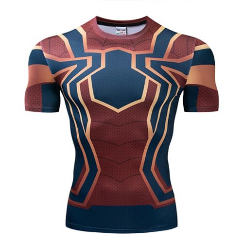 Nightwing Short Sleeve Compression Shirts Thanos 3D Printed T shirts Men 2018 Summer  Crossfit Top For Male Fitness Cloth(null)