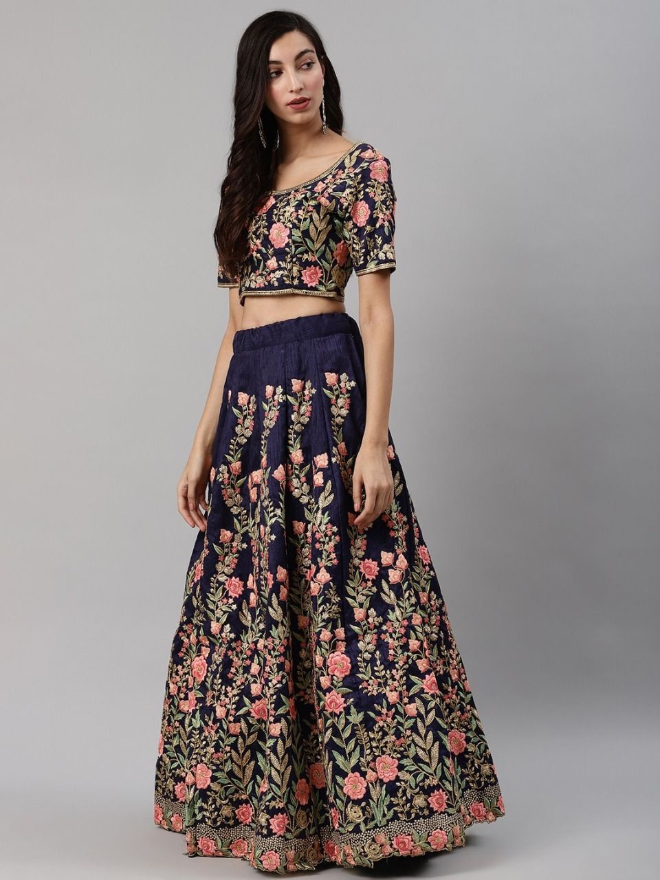 Wedding Gown-Semi Stiched With Weightless Georgette Heavy Soft Dress Best Quality Embroidery Work Anarkali Gown For Girl And Only Women