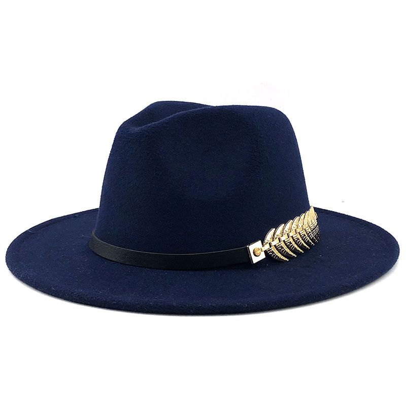 Colorful Printed fedora hat spring autumn new bright color woolen jazz hat men women felt hat tie-dye wool-like Panama hat
