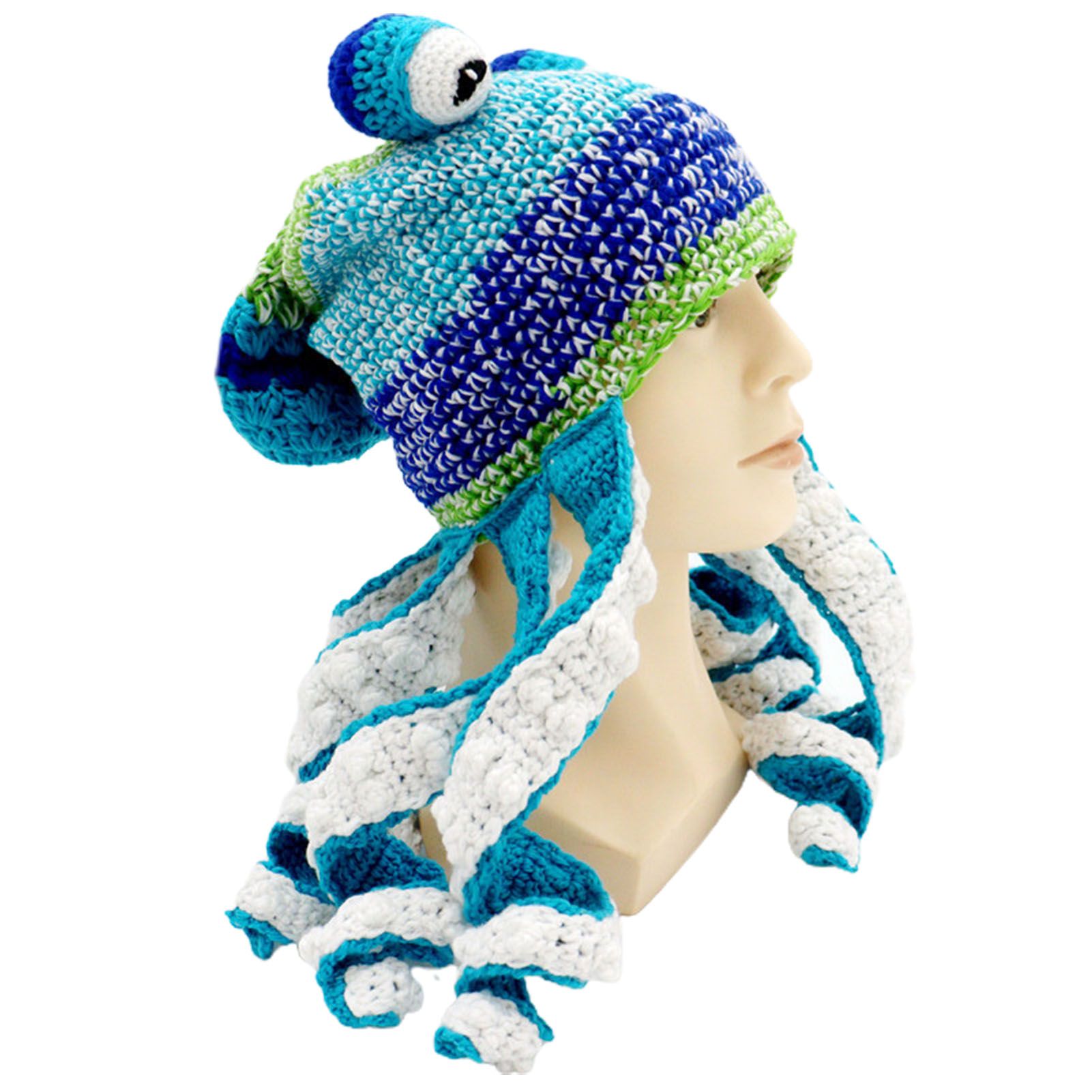 Squid Hat Stretchy Hand-Woven Knitted Octopus Hat