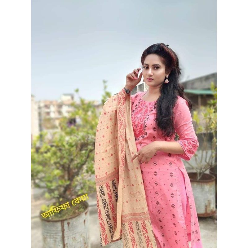 New Fashionable Unstiched Screen Printed Three Piece For Women ( 3 Piece ) -  Dress For Girls - Dress For Girls - 3 Pice Dress - Three Piece - 3 Pice Dress