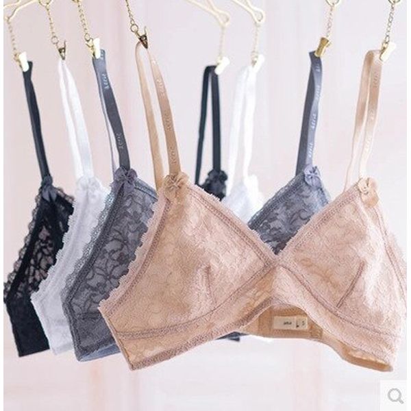 Lace Bralette Transparent  Crop Top Bra Unpadded Wireless Bra Intimates Camis For Women bra sets