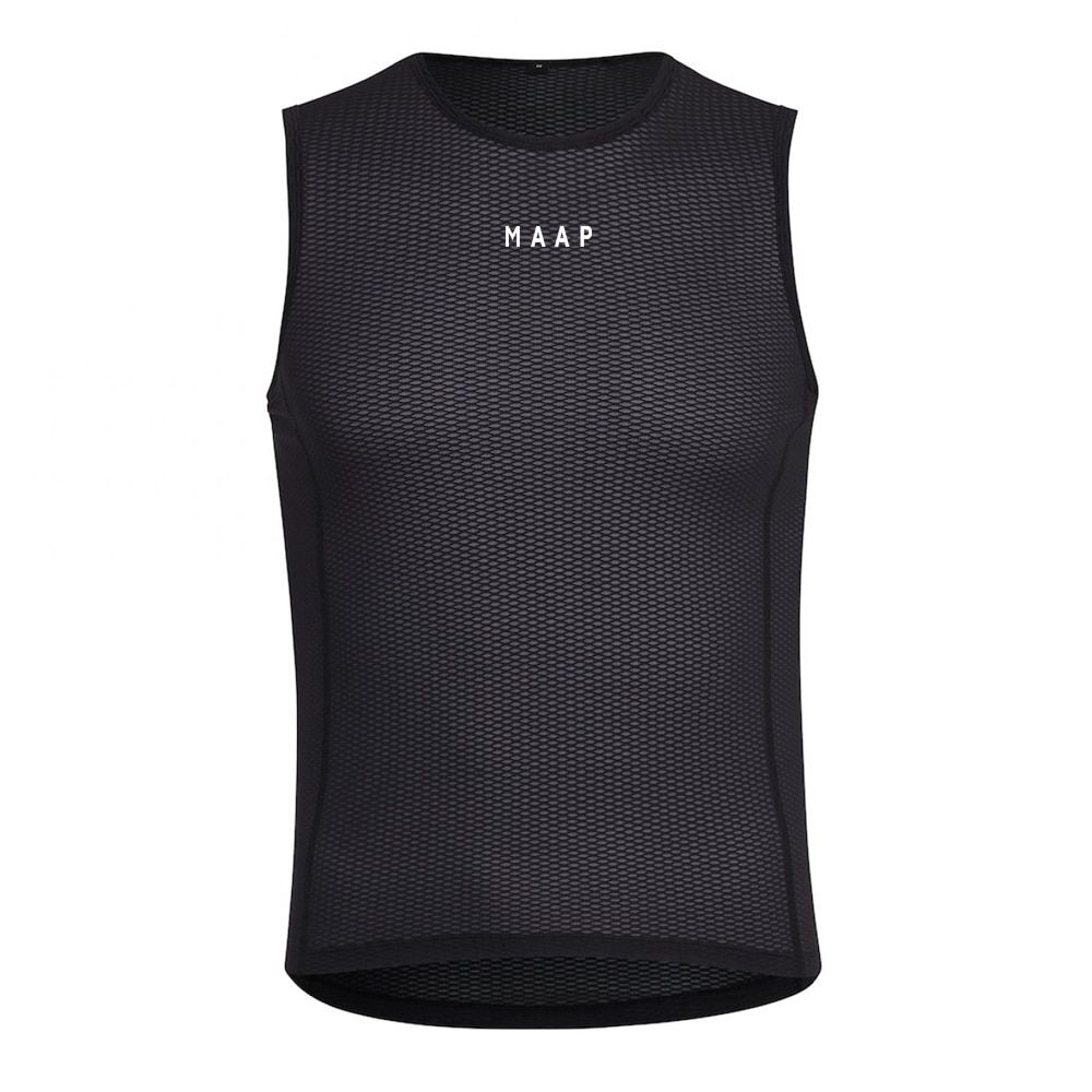 MAAP Men's Summer Tops Cool Breathable Cycling Vest Elastic Sleeveless Underwear MTB Bike Breathable Cycling Sport Vests