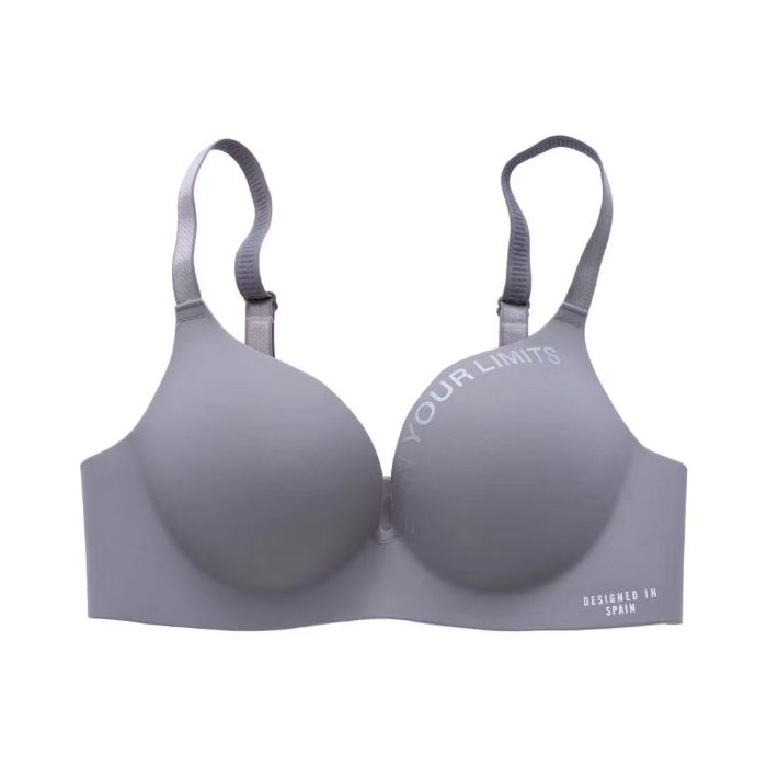 OIMG F508# Ladies Bras Non-Marking Wireless Underwear Women'S Small Non-Wired Bra Alphabet Printed Bralette Brassiere Cup A/B