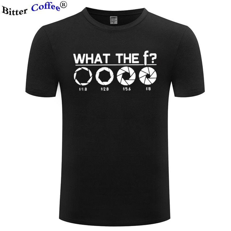 summer Fashion Funny Camera on Shoot Manual T Shirt Men Short Sleeve Cotton Photography Men Tee Tops EU Size