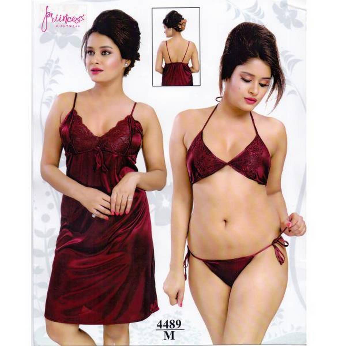 Three Part Night Dress For Women