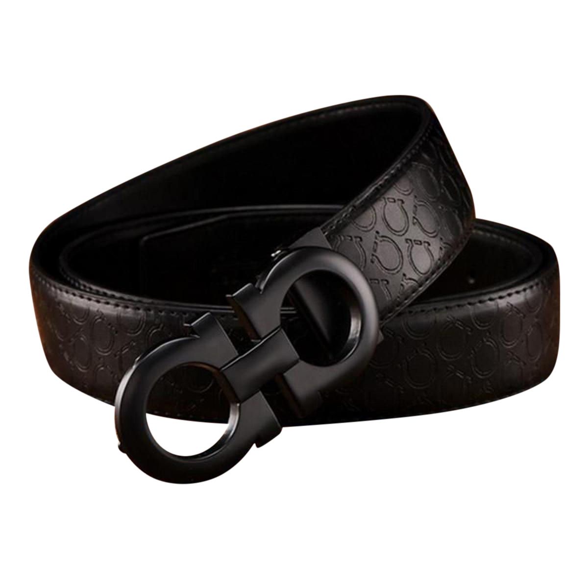 Black Aritifical Leather Formal Belt For Men - Belt For Men