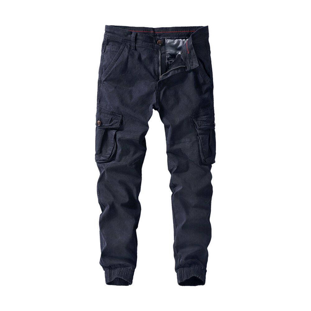 Men Spring Autumn Pants Pure Cotton Work Trousers Mens Cargo Pants Fashion Clothing  Trousers Multi-ckets  Pants