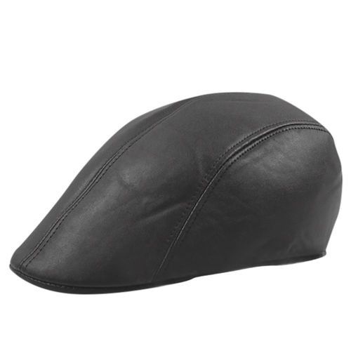Leather Hat Cap Gatsby Flat Golf Cabbie