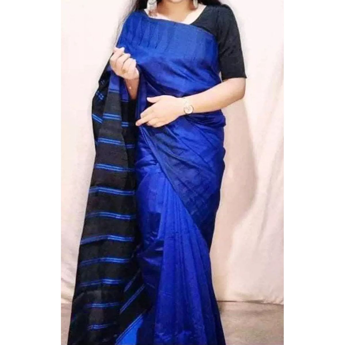 Stylish dhupian silk tampole pair saree for women