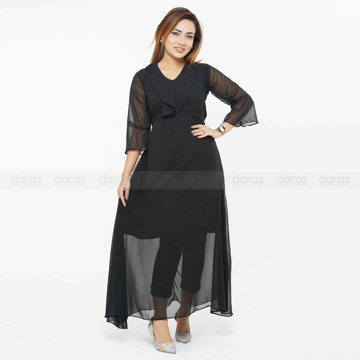 New Georgious stitched georgette Kurti one pcs For Women