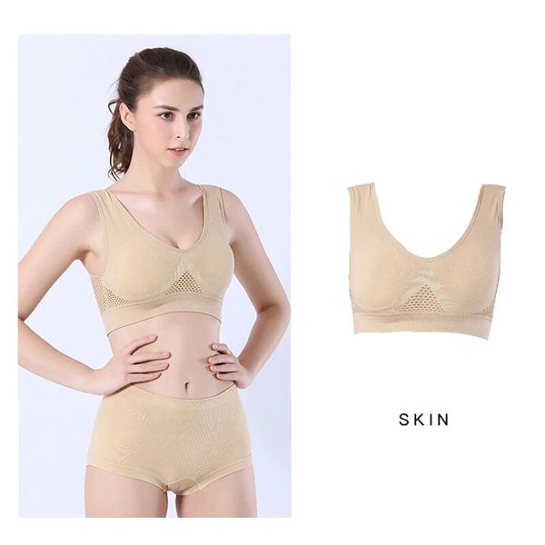 Jerrinut Bras For Women Plus Size Seamless Bra Cotton Wireless With Pads Push Up Bra