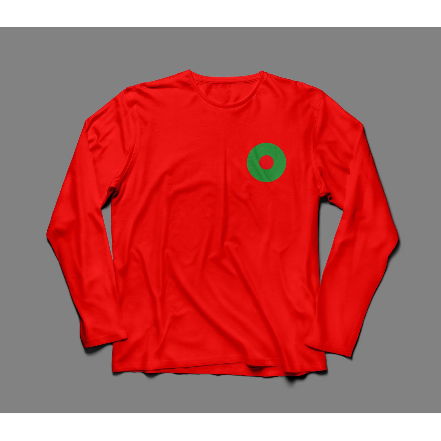 Bangladesh Flag Full Hata Red Cotton T-shirt