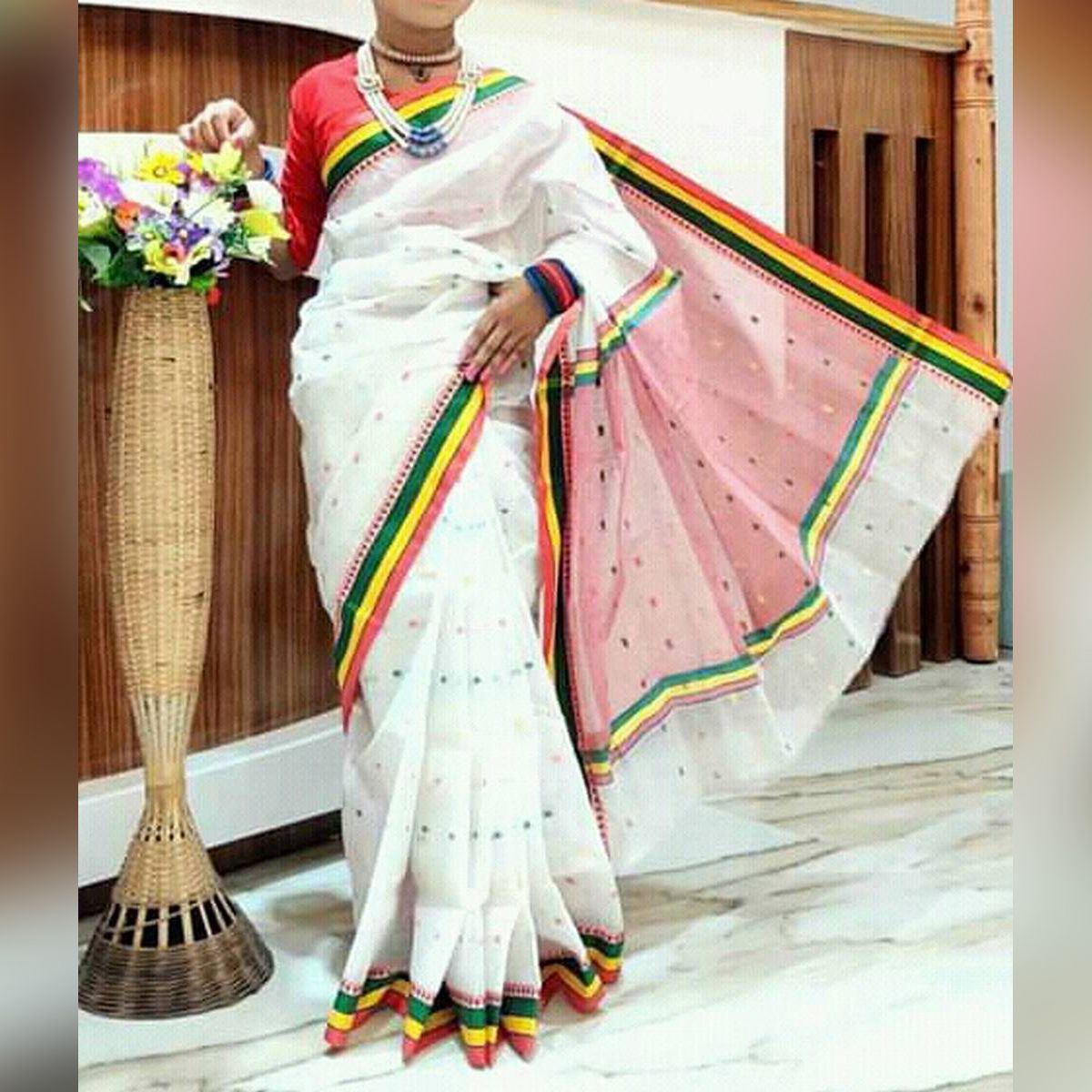 বাচ্চাদের জন্য টাঙ্গাইল সুতির শাড়ি