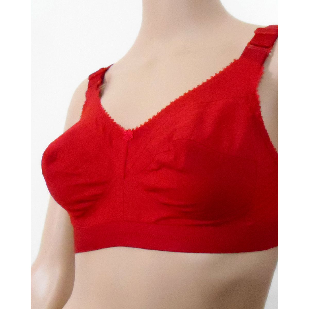 Soft And Comfortable Cotton Guddi Bra - Indian Red 40