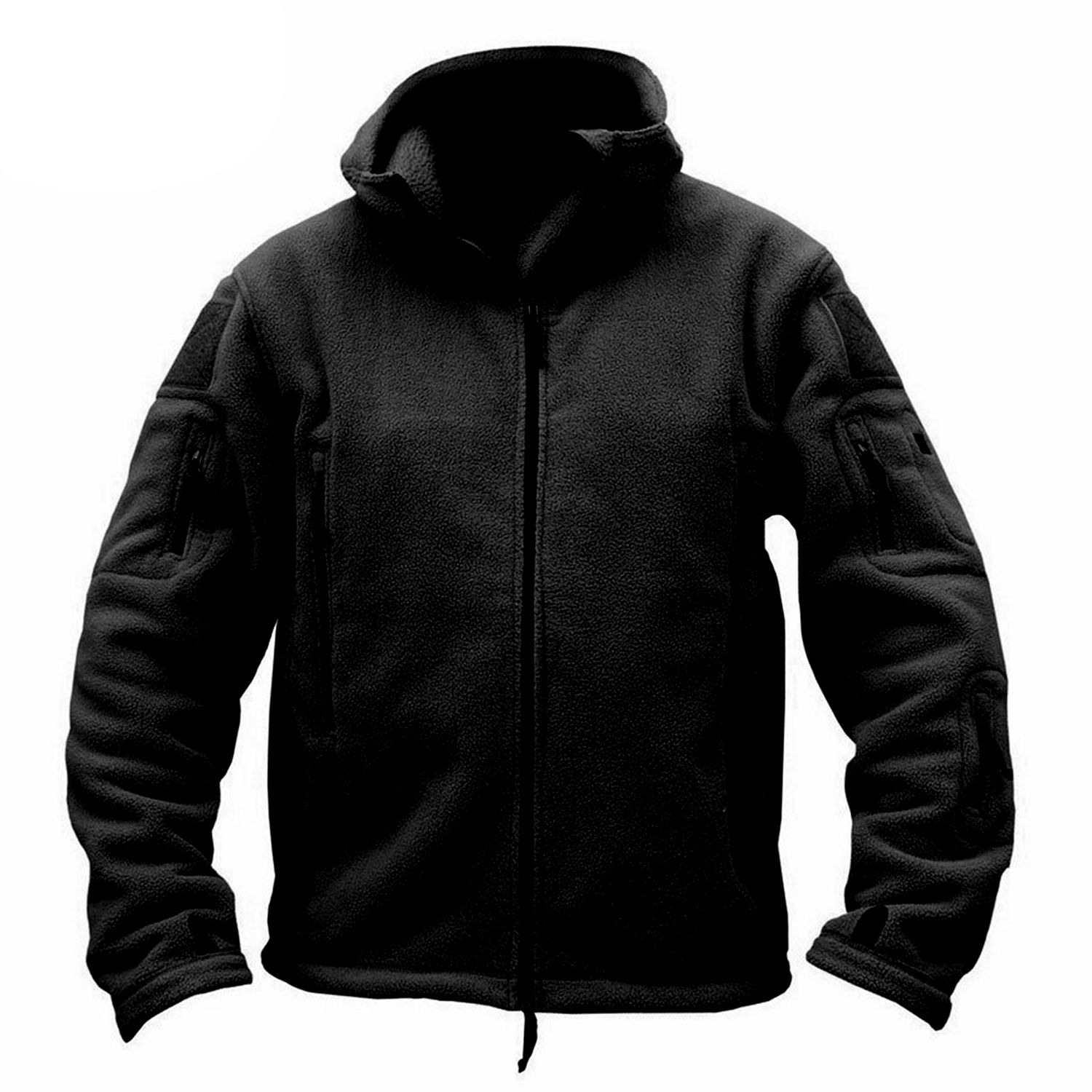 Winter Coat Long Sleeve Warm Plush Multi Pockets Men Jacket