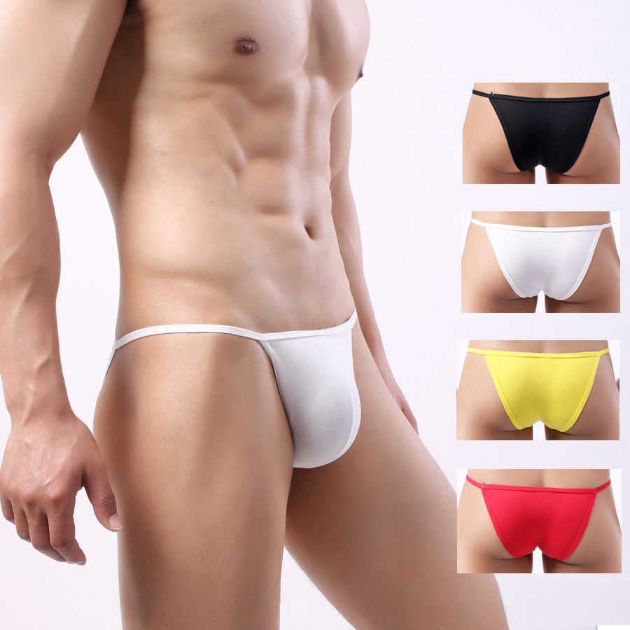 4pcs/Lot Sissy Cotton Sexy Man's Briefs Underpants Soft Men's Briefs  Gay Men's Sexy 1907