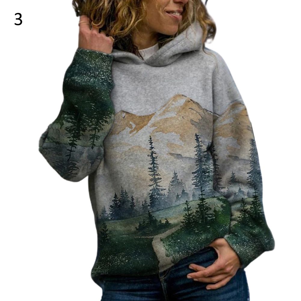Autumn Women Long Sleeve Hooded Sweatshirt Hoodie