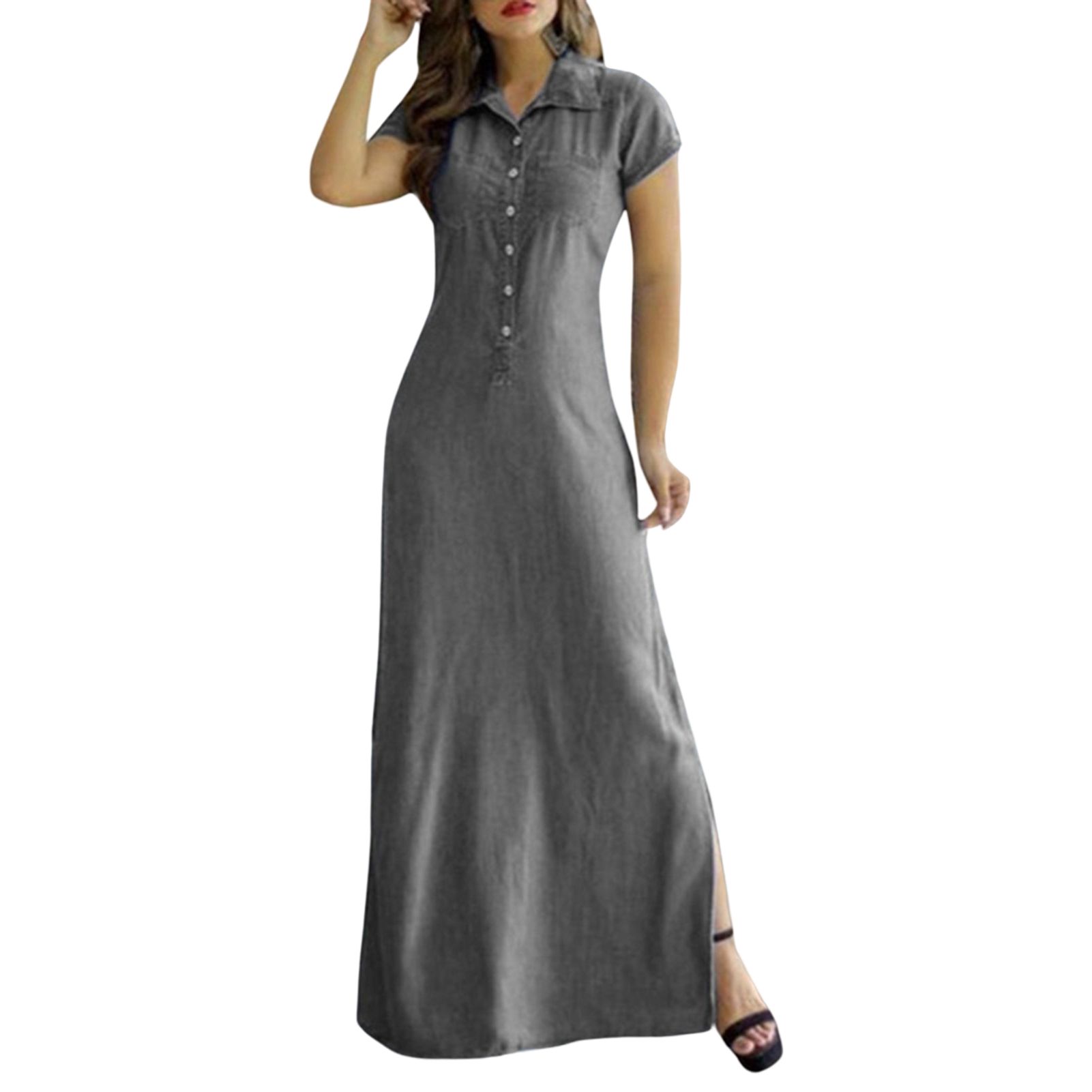 Lady Dress Short Sleeve Leisure Summer Dress