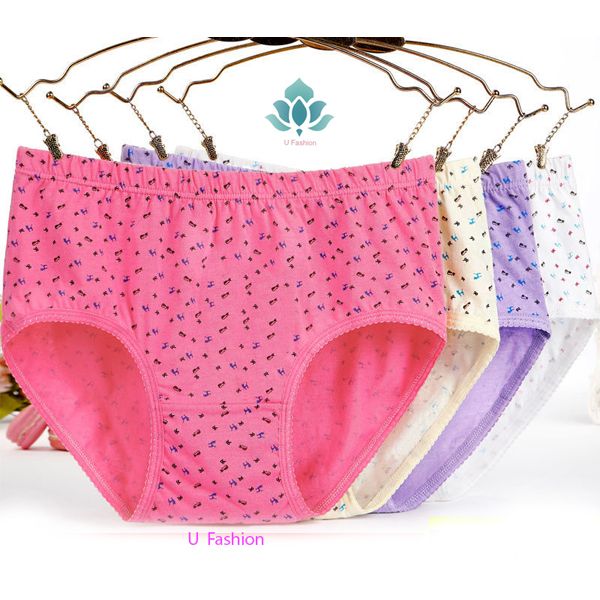 2 pcs Soft Cotton Modern Colorful Print Panty For Ladies.