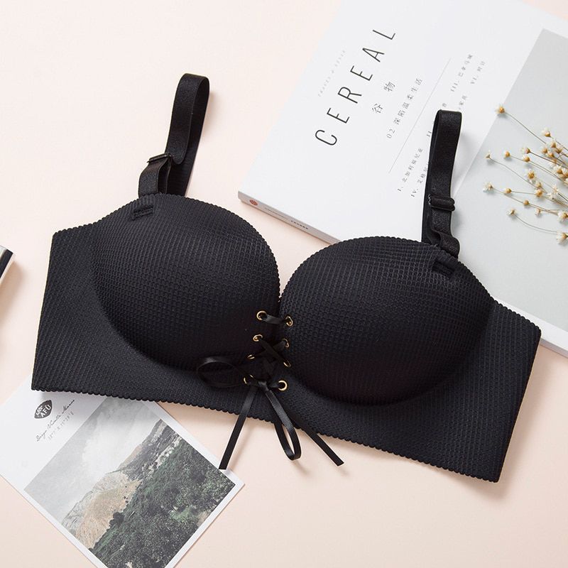 2019  Women Bra Seamless Push Up Massage Underwear  Gather Wire Free Breathable Bralette Brassiere Adjustable Intimates