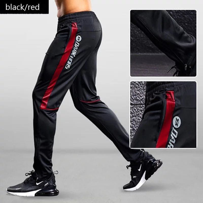 Black &Red Cotton  Super Skinny Rib Trouser For Men-Code-726 - Joggers For Men