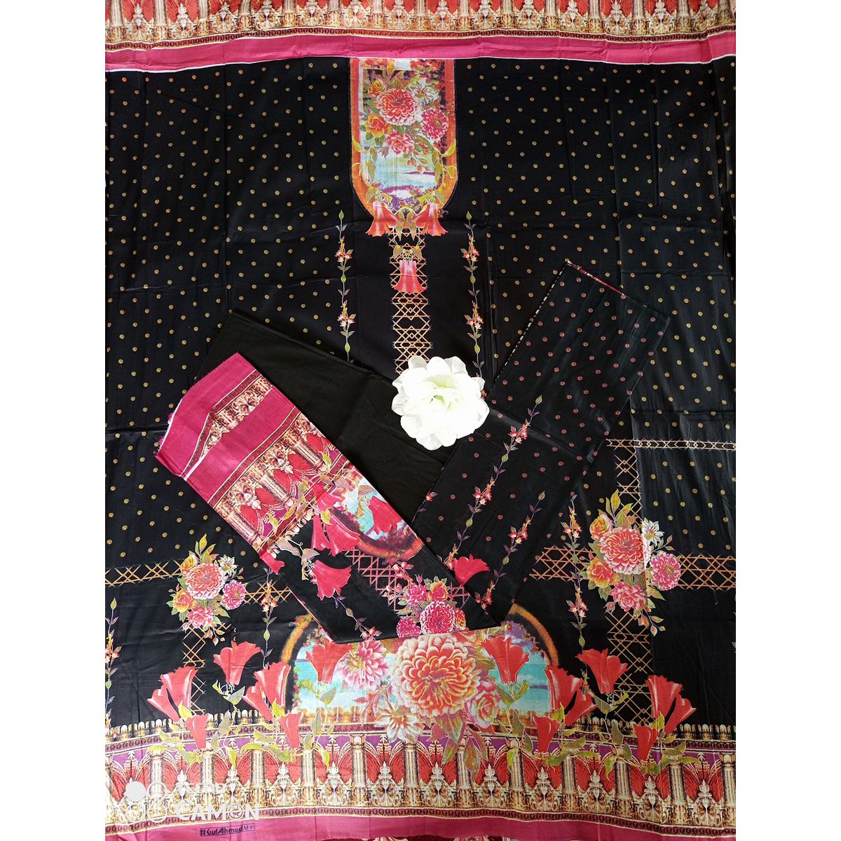 ac cotton lone three pice for women