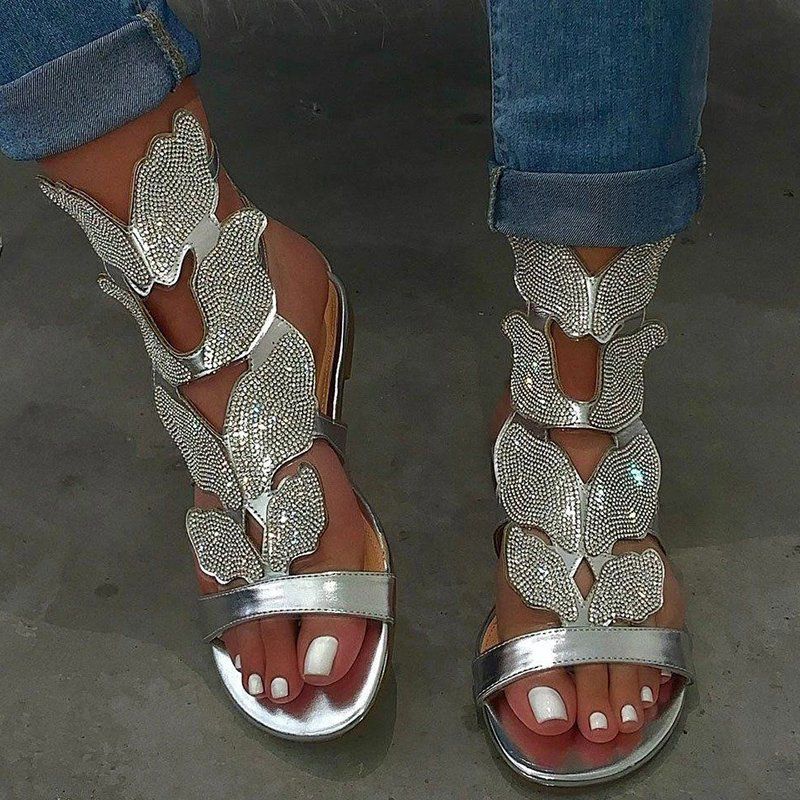 Fashion Women Summer Slippers Low Heels Sandals Open Toe Outdoor Slippers Slides Gladiator Wedge Slippers