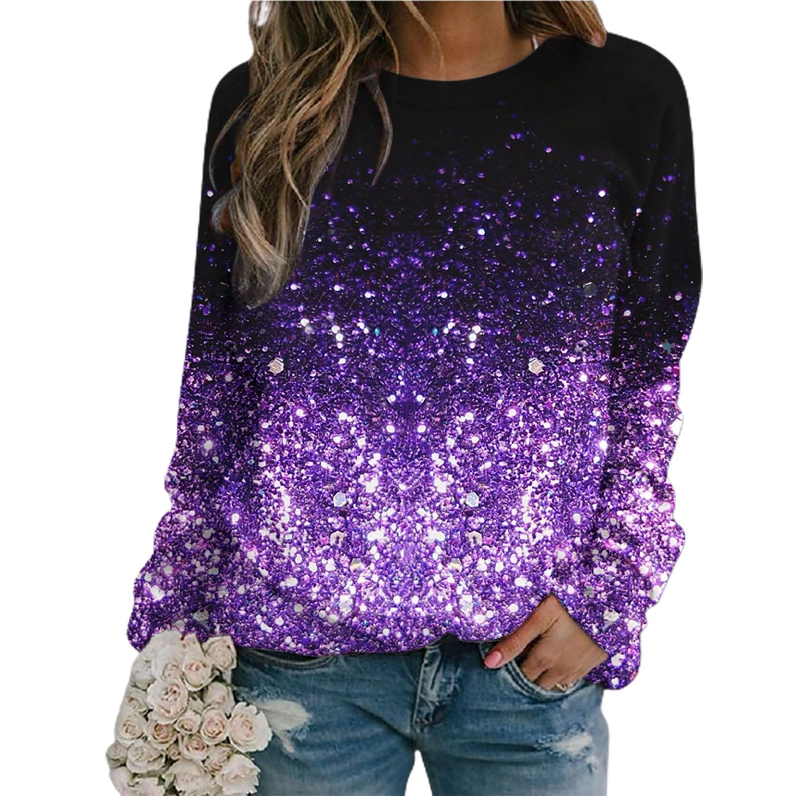 Sweatshirt Jumper Funny Long Sleeve Loose Pullover Sweatshirt