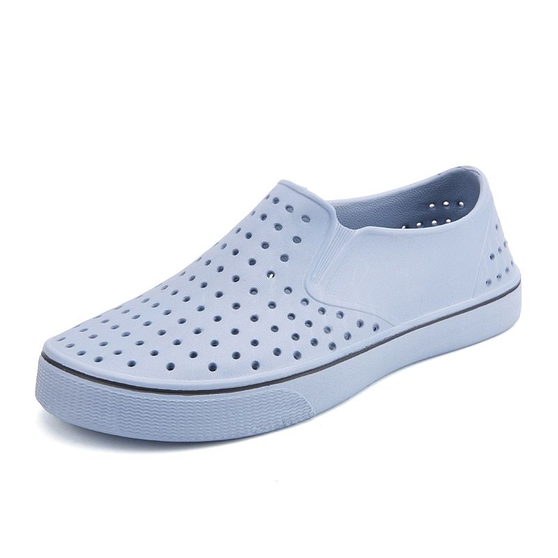 Men Sandals Hole Shoes Flats Rubber Clogs For Men Women White Unisex Couple Shoe Summer Beach Slippers Men Sandals