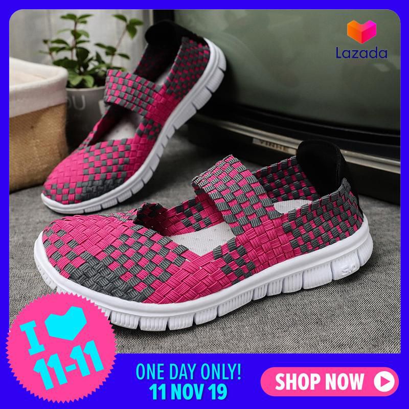 High Quality Woven Shoes Women Shoes Loafers Women Slip Ons For Women Slip On Sandals For Women Rubber Shoes Rubber Shoes For Women Flat Shoes Flykint Flat Shoes For Women Casual Shoes For Women Casual Shoes Comfortable