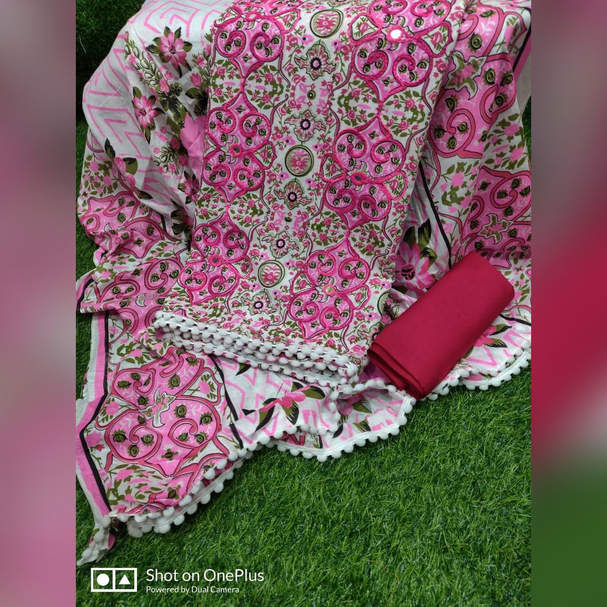 Joypuri Ari Work Unstitched Three Piece Shalwar Kamiz 3 Piece