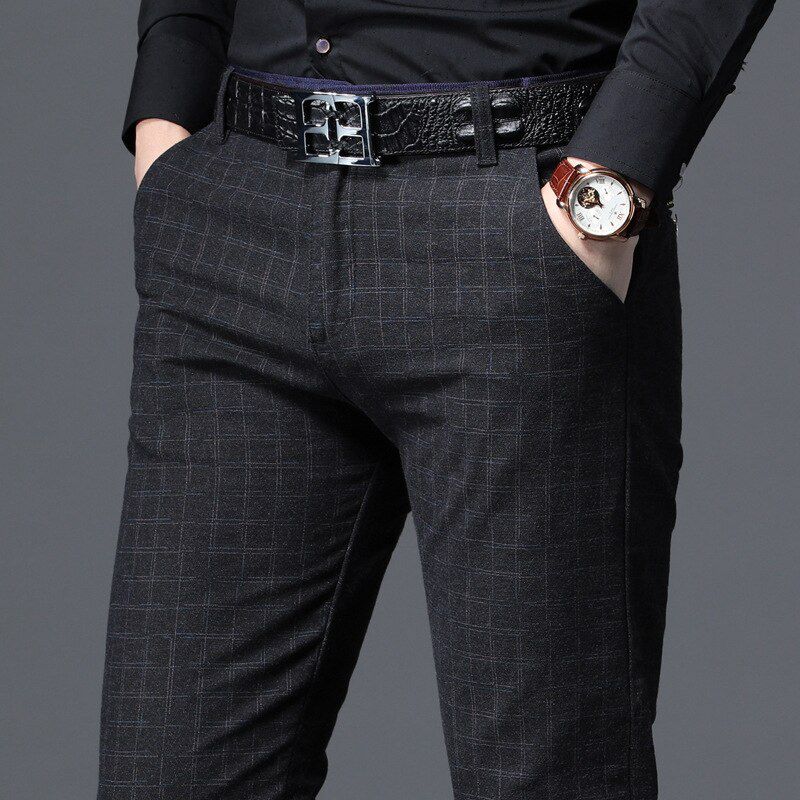 spring autumn new fashion Mens Casual Pants Business Pants male Clothing Cotton Formal Trousers men