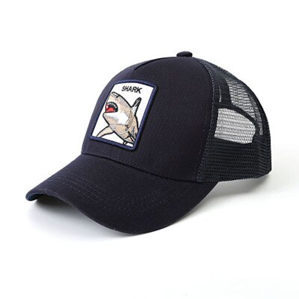 Animals Embroidery Baseball Men Women Snapback Hip Hop Summer Breathable Mesh Sun Unisex Streetwear