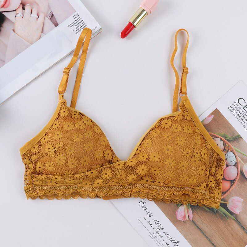 Lace Bras For Women Push Up Lingerie Ultrathin Brassiere Padded Bralette Wireless Underwear Female Intimates #F