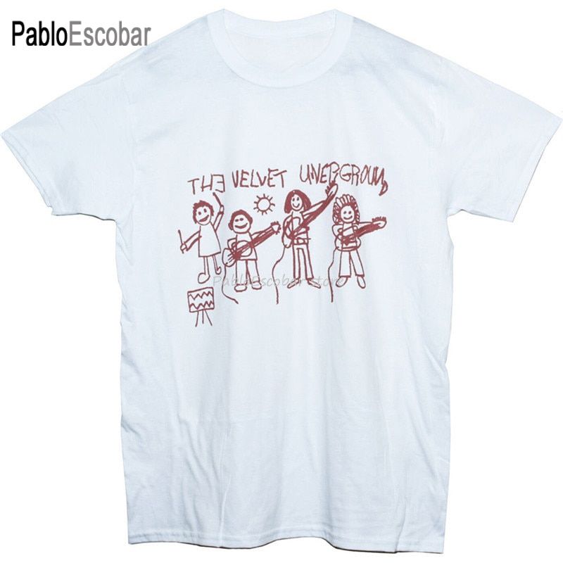 bigger size teeshirt TVelvet Underground T Shirt Art Garage Punk Rock Band Graphic Tee Uni Tee Tshirt Tee Shirt