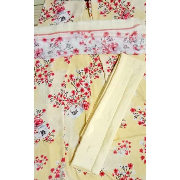 New Gorgeous Unstitched Printed Three Piece For Women