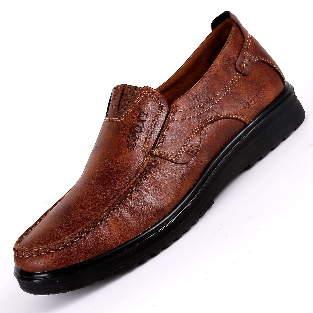 Men Casual Shoes Breathable Loafers Sneakers New Fashion Comfortable Flat Handmade Retro Leisure Loafers Shoes Men Shoes