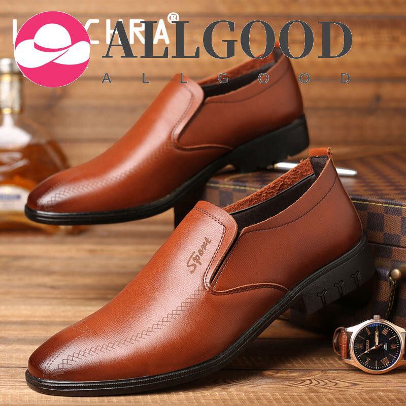Business Men's Dress Shoes Soft Leather Men Shoes Fashion Formal Wedding Shoes Men Slip On Office Oxford Shoes For Men Black