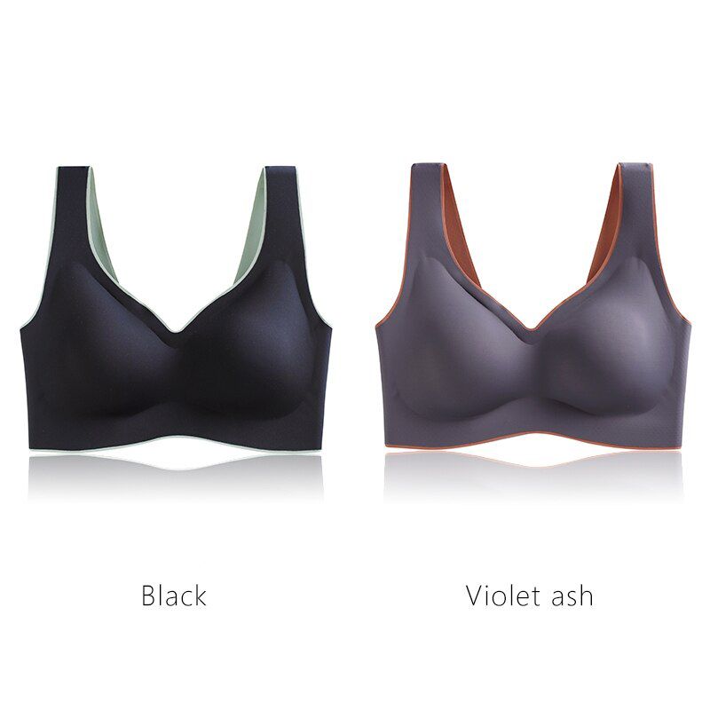 Seamless Bra Push Up 2 Pcs/Set Wire Free Bra Brassiere Top One-Piece Intimate Underwear Women's Intimates Underwear & Sleepwears