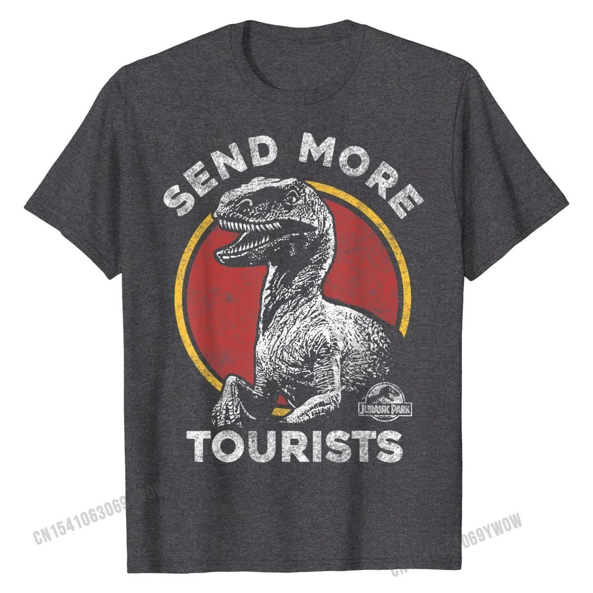 Jurassic Park Send MTourists Raptor Graphic T-Shirt Cotton Normal Tops T Shirt Latest Men T Shirts Normal