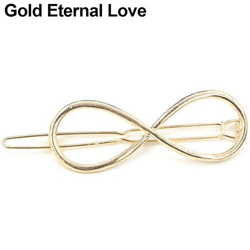 Fashion Women Geometry Golden Silver Tone Triangle Hairpin Hair Clip Hair Accessories