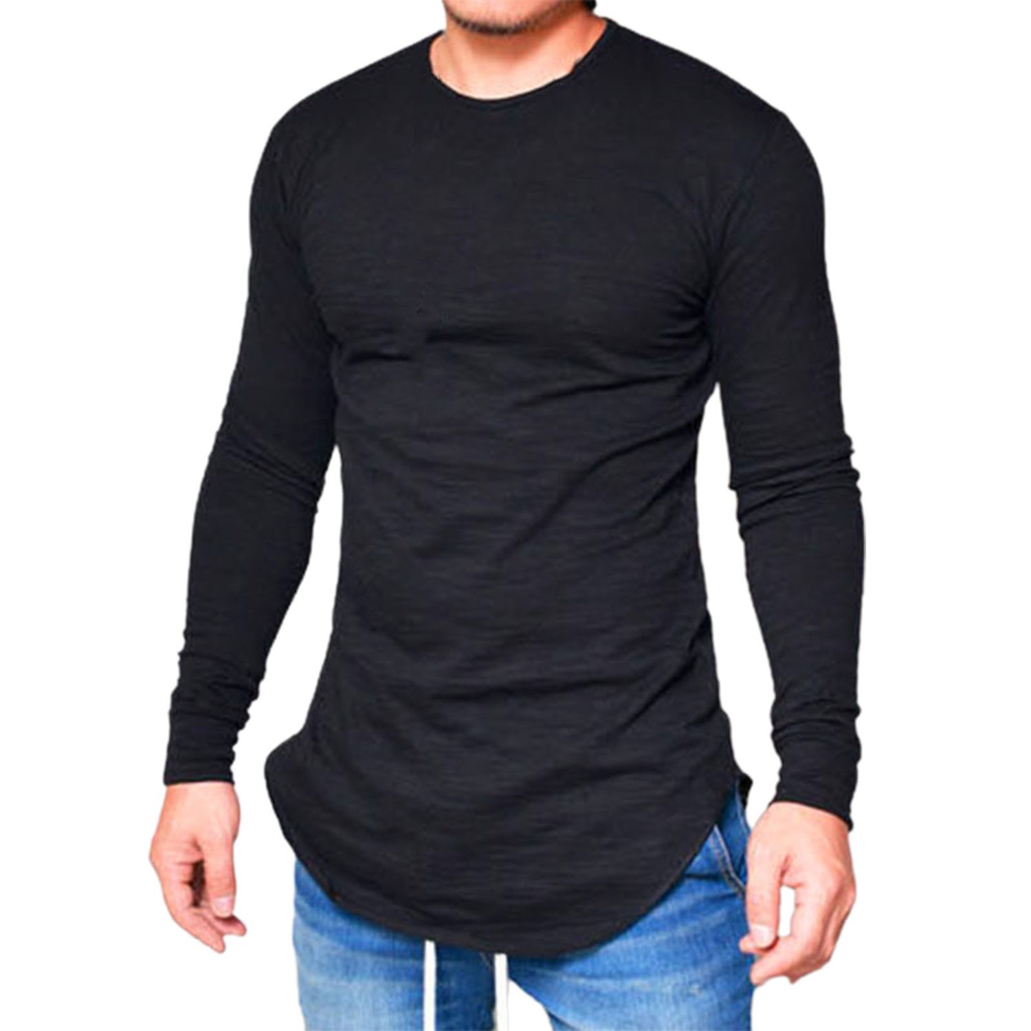 Bottoming Top Solid Color Pure Color Long Shirt