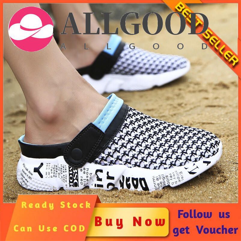 QKorean Version Of The Large Size Half Shoes For Men Half Slippers Sandals Loafers For Men  Fashion Shoes Mules for men