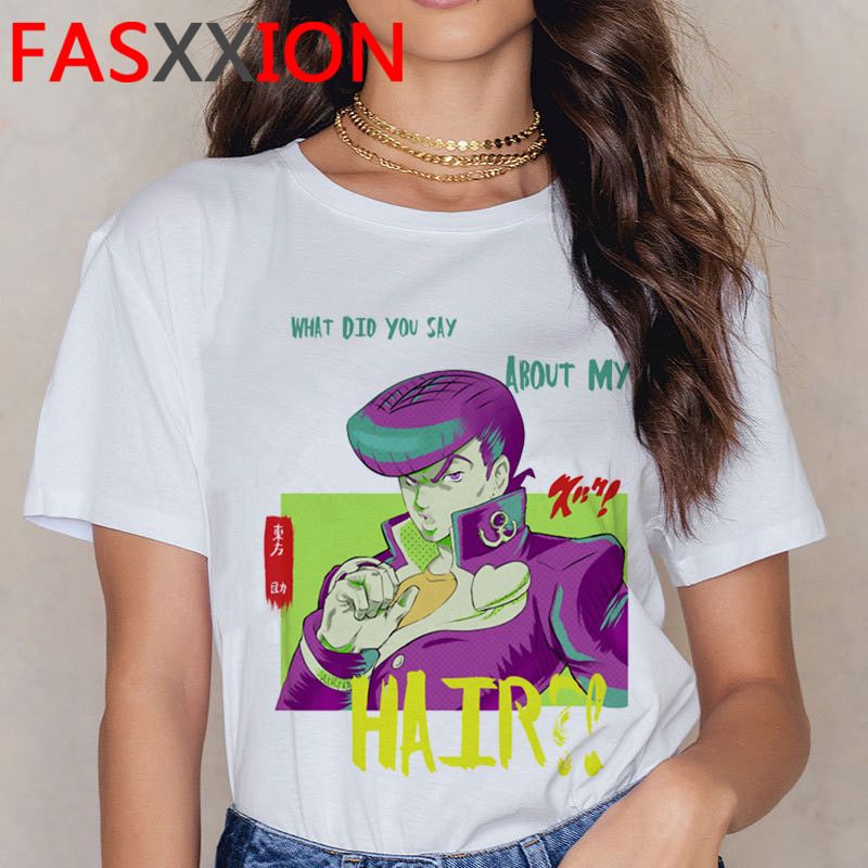 Jojo's Bizarre Adventure Funny Cartoon T Shirt Men Summer Casual Anime T-shirt Graphic Vintage Tshirt Hop Top Tees Male
