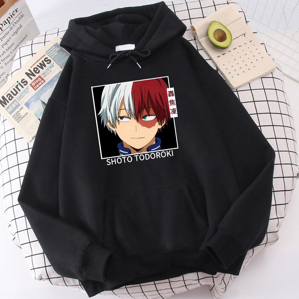 My Hero Academia Hoodies Men's Casual oversized Sweatshirts Japanese Cartoon Loose Hoodie Comfortable Creativity Streetwear Male