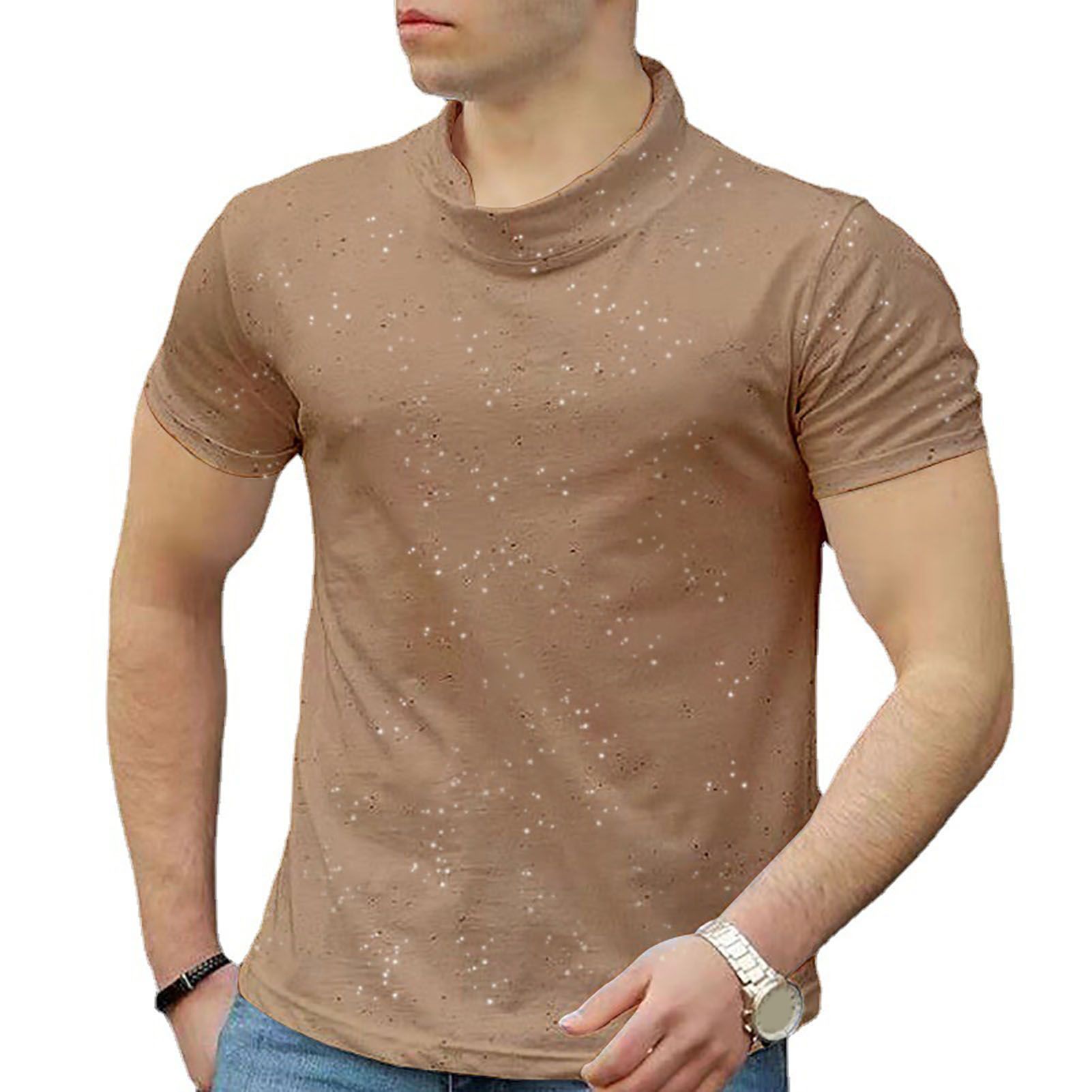 Summer T-shirt e Collar Slim Fit Summer Top
