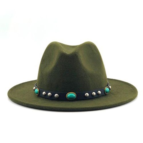 2018New luxury Wool Women Men Hat Bohemia Ribbon Elegant Lady Winter Autumn Jazz Church Godfather Sombrero Caps