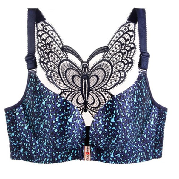 Jerrinut  Bra Seamless Plus Size Bra Front Closure Leopard Bras For Women Bralette Push Up Bra Underwear Women